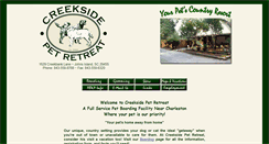 Desktop Screenshot of creeksidepetretreat.com